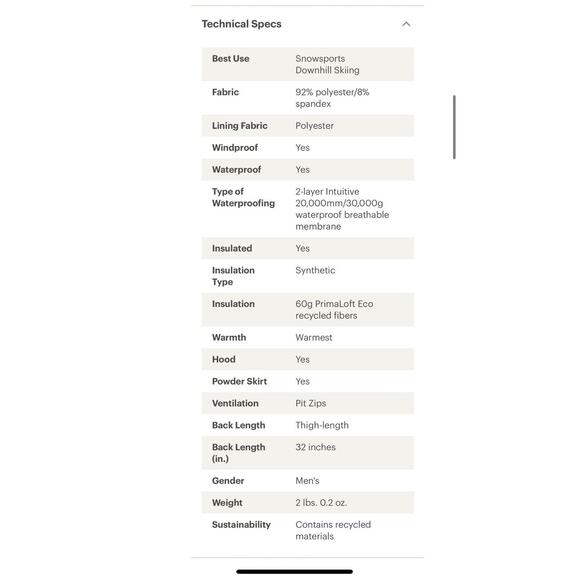 Flylow Men's Albert Insulated Jacket Ski Snowboard Size Medium - Picture 2 of 12